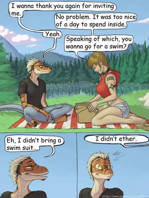 Furry Lizard Porn Anime Comics - A Day by the Lake (ldr), 10 images. Furry porn comics.