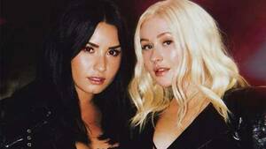 demi lovato lesbian porn - Listen to Christina Aguilera & Demi Lovato Team Up On Duet 'Fall in Line'