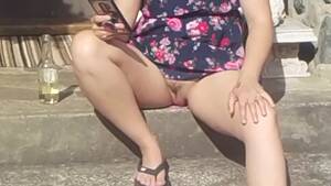 bald upskirt - Upskirt Shaved Pussy - Shooshtime