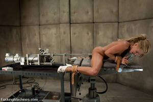 fucking machine bondage - Machine sex galleries. Blond babe fucked by - XXX Dessert - Picture 12