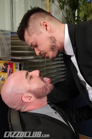 Gay Spitting Porn - German Guys In Suits Fucking Bareback With Their Big Uncut Cocks