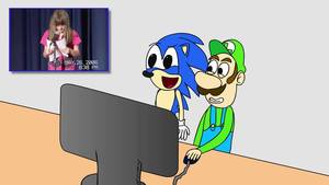 Cringe Porn - Sonic and Luigi react to Cringe!!!