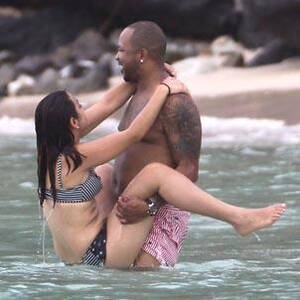 beach dreams nude gallery - PHOTOS: Who's That Girl? 'The Dream' Romps On Beach Without Wife Christina  Milian