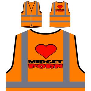 Midget Chick Porn - I Love Midget Porn Funny Personalized Hi Visibility Orange Safety Jacket  Vest Waistcoat s251vo : Amazon.ca: Tools & Home Improvement