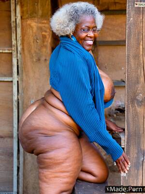 feet and big black booty - Porn image of pubic hair cum on feet black big hips cum on ass bbw footjob  created by AI