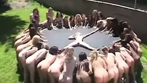 lesbian squirt bukkake orgy party - Lesbian Squirting Orgy Bukkake Party | xHamster