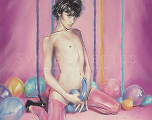 Crossdress Fetish Drawings - Original Pencil Drawing Erotic Art Illustration: \