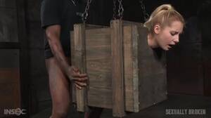 Box Bondage Porn - Slut in a bondage box fucked by big dicks - Alpha Porno