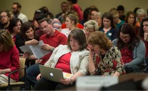 Committee Porn - Steve Griffin | The Salt Lake Tribune Citizens look through a handout that  explains H.B. 215