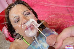 huge cumshot pornstar - Huge cumshot. Pornstar Mia Lelani swallows - XXX Dessert - Picture 13