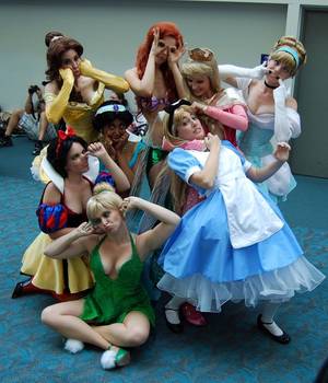 All Disney Princesses Group Porn - Another group halloween costume idea. We are really irreverent with our  work costumes. I'm thinking hungover after batchelorette party princesses!