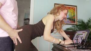 bent over desk - Bent over the desk and fucked - HD Porn