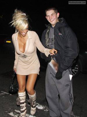 erect beach exhibitionist stripper - Jodie Marsh â€“ Maya checking guys cock dick flash