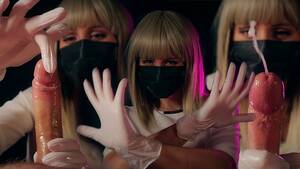 cum twice handjob - Ð¡razy nurse will make you cum twice from unreal handjob