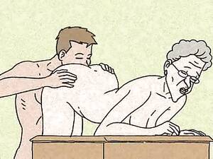grandmother anal sex hentai - Granny Loves Anal Sex! Big Animation! - Hentai Image
