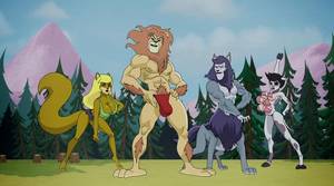 huge milky tits furry - The heroes of Furry Force: Callie, Leon, Gary, and Trang