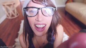 Cherry Glasses Porn - Cherry Crush Cum On Glasses Porn Gif | Pornhub.com