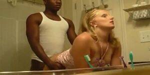 Amateur Interracial Bathroom Sex - Great interracial sex in bathroom - Tnaflix.com