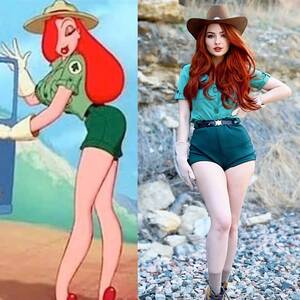 anime toon porn jessica simpson - Park Ranger Jessica Rabbit cosplay : r/pics