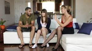 Lesbian Teacher Fucks Teen - Teacher Fucks Teens Alison Rey & Brett Rossi in Picked Up By Teacher