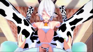 Anime Porn Milking Cow - The girl cow decided to give milk to her friend - XVIDEOS.COM