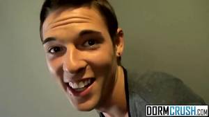 horny college cum - Horny college boy sprays cum on sleeping friends