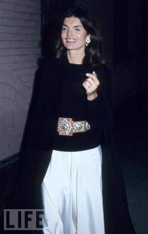 Jacqueline West Porn - Jackie - Dresses up simple black and white at an event at New York's  Lincoln Center