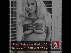 Died Armpit Porn - Shyla Stylez has died at 35