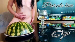 Food Fucking - tgirl fucks ðŸ‰ watermelon ðŸ¤© passionate and power fucking, cum on food ðŸ˜‹  HD porn Porn Video - Rexxx
