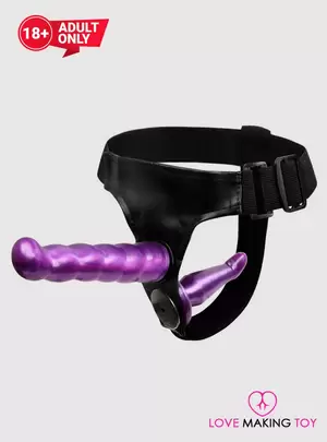 double penetration dildo sex toy - Double Penetration Strap On Dildo | Lesbian Sex Toys | Love Making Toy