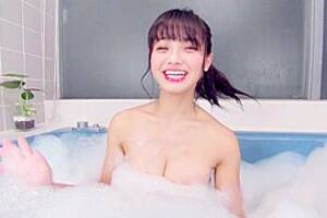 japanese babe bath - Saya Kataoka In Saya Bubble Bath Selfie & Massage; Big Tits Japanese Girl  Solo by VRJapaneseidolsParty,
