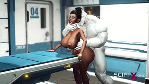 ebony robot porn - A sexy young busty ebony has hard anal sex with sex robot in the medbay -  XVIDEOS.COM