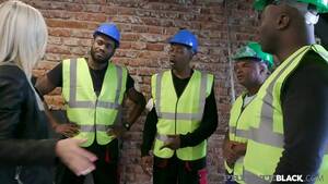 interracial black cock gang - Big Titty blonde Nathaly Cherie takes on 4 big black cocks in this dark dick  gang bang where Cherie gets 4 loads of steaming white cum in this hot  interracial fuck fest!