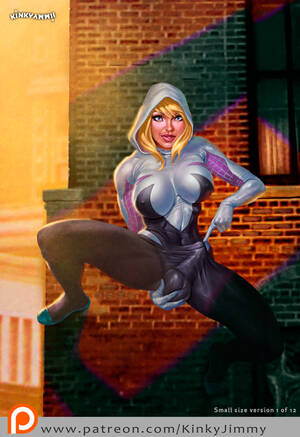 kinky jimmy shemale super heroes - Spider Gwen futa pinup by KinkyJimmy - Hentai Foundry