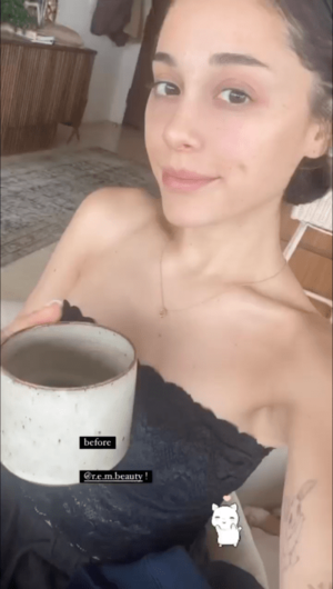 Ariana Grande Porn Captions Sex - Ariana Grande Posts Rare Video of Her Wearing No Makeup