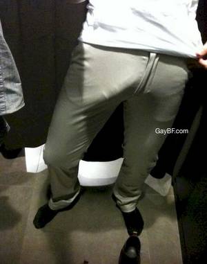 big long cock hangs - Hot nude teen boy posing for the camera, while his big semi hard cock  covered