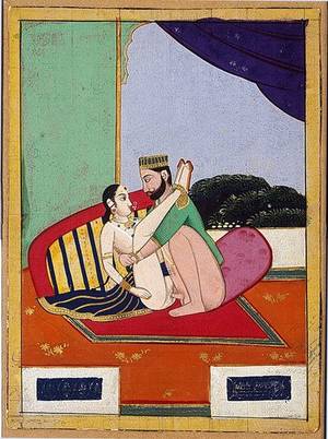 indian kings nude - A Set of Ten Northern Indian Erotic Paintings