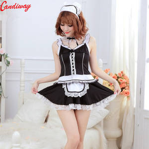 maid costume porn - High quality Cosplay Maid Hot Sexy Bodysuit set Uniform temptation short dress  costumes porn Adult Sex