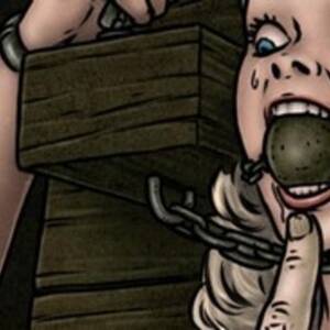 Medieval Torture Porn Cartoon - Medieval creep is about to torture a busty - BDSM Art Collection