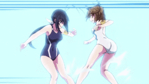 anime girls nude mud fight - Girls Fight With Their Butts And Boobs In This Wretched New Anime