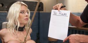 big tit training - The Training of a Big Tit, Bleach Blonde Porn Star, Day One ~ Riley