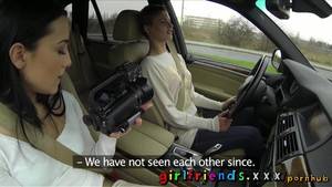 lesbian car sex captions - Girlfriends Cute Girls Explore Lesbian Fantasy on Road Trip - Pornhub.com