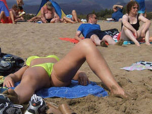 beach cameltoe - Bikini Cameltoe