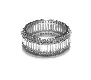 Black Jewelry Porn - 925 Sterling Silver Baguette Style Ring with Cubic Z.