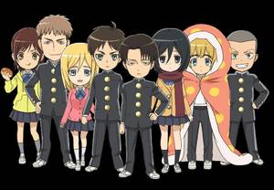 Attack On Titan Group Porn - Attack on Titan Junior High!
