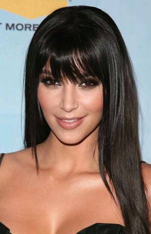 Jamie Lee Curtis Bobshouseofporn - Kim K Long hair with bangs-- I need to get my bangs cut, possibly like this?