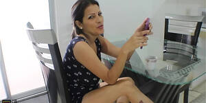 hot brunette bitch in kitchen - I Find My Stepsister S Bitch In The Kitchen And I End Up Fucking Her Part 1  HD SEX Porn Video 5:41