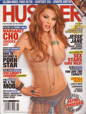 Jennifer Aniston Sucking Cock Porn - Hustler July 2008, Hustler July 2008 Adult Pornographic Magazine