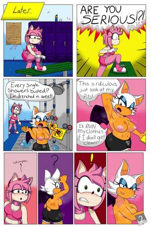 Amy Rose Shower Comic Porn - Amy & Rouge - Shower Thots comic porn | HD Porn Comics