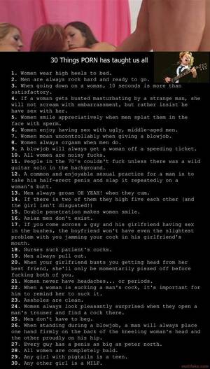 Funny Porn For Men - 30 Things Porn Has Taught Us All... [pic] : r/funny